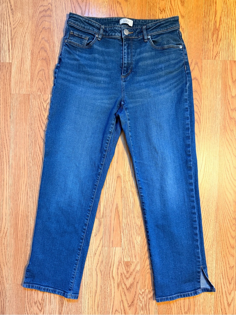 LOFT Curvy Straight High-Rise Women’s Jeans - size 8 ankle length or Petite